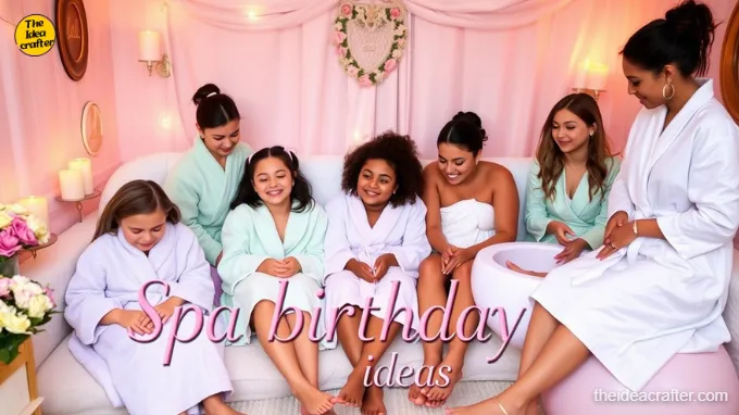 Spa birthday party ideas